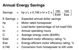 Annual Energy Savings Formula